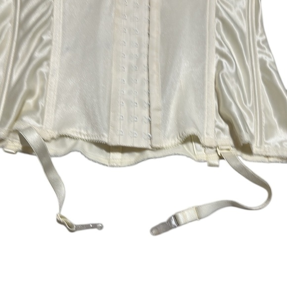 Va Bien NWT Vintage Womens Long Line Bustier Bra Convertible CREAM Corset 36D - Picture 5 of 10
